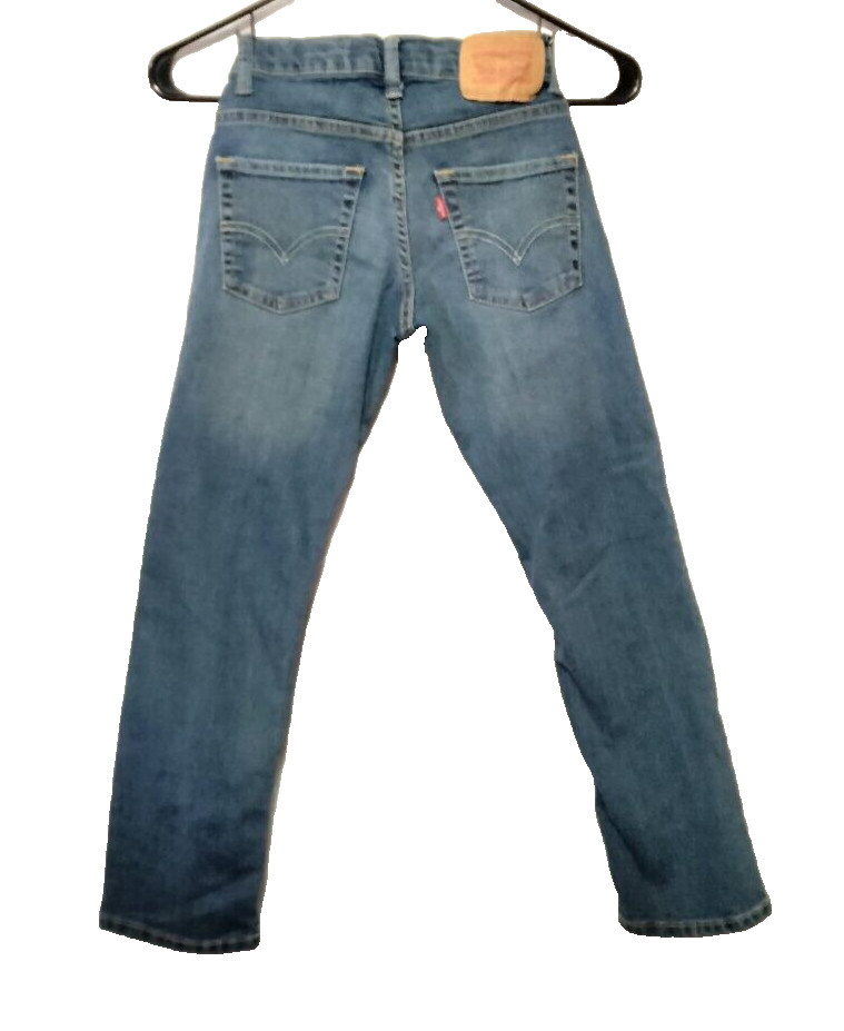 Levis Boys Blue Jeans 511 Slim Fit Denim with Reflective Details 8 Reg W24 L25