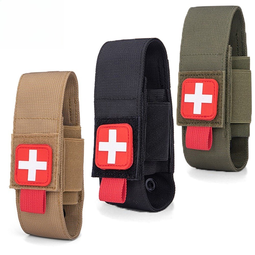 Nylon Waist Pack Tactical Molle First Aid Kit Outdoor Medical Khaki Small Pouch