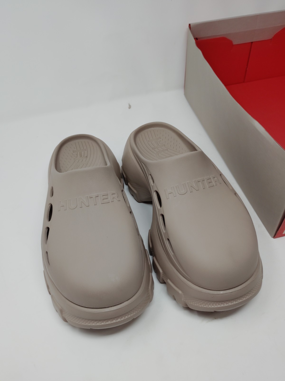 Hunter Bryce Platform Clogs Women’s Size 9 Light Natural Mules Shoes Sandals