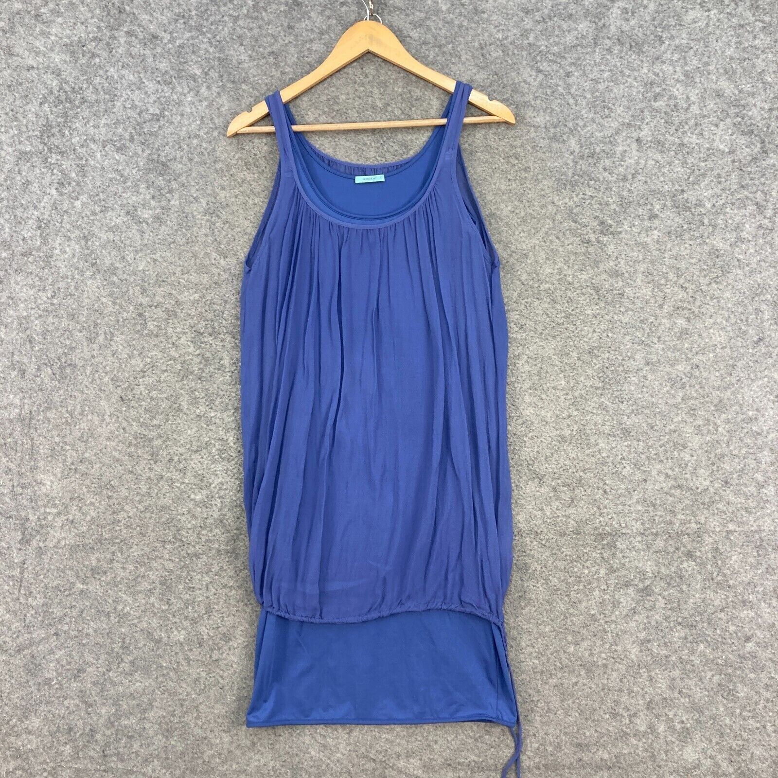Kookai Womens Dress Size 1 S Small Blue Lined Sleeveless Bodycon 42130