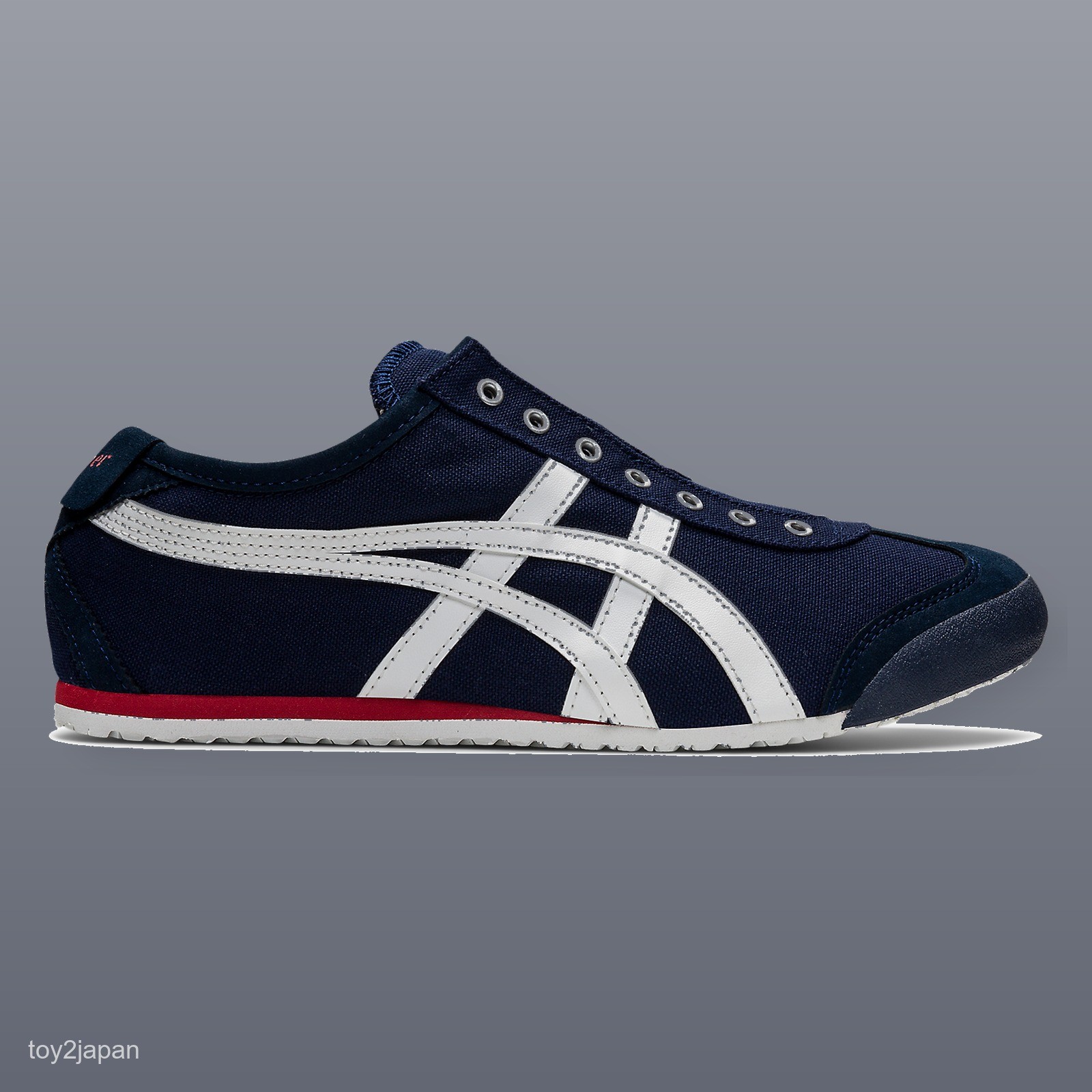 Onitsuka Tiger MEXICO 66 SLIP-ON 1183A360-401 Navy Off-white Men’s Size New