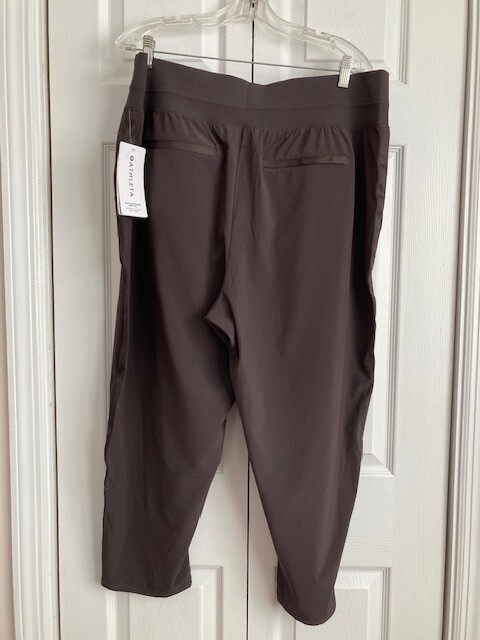Athleta 18 Nolita Slim Tapered Crop Pant Walnut Brown #980400 Stretch