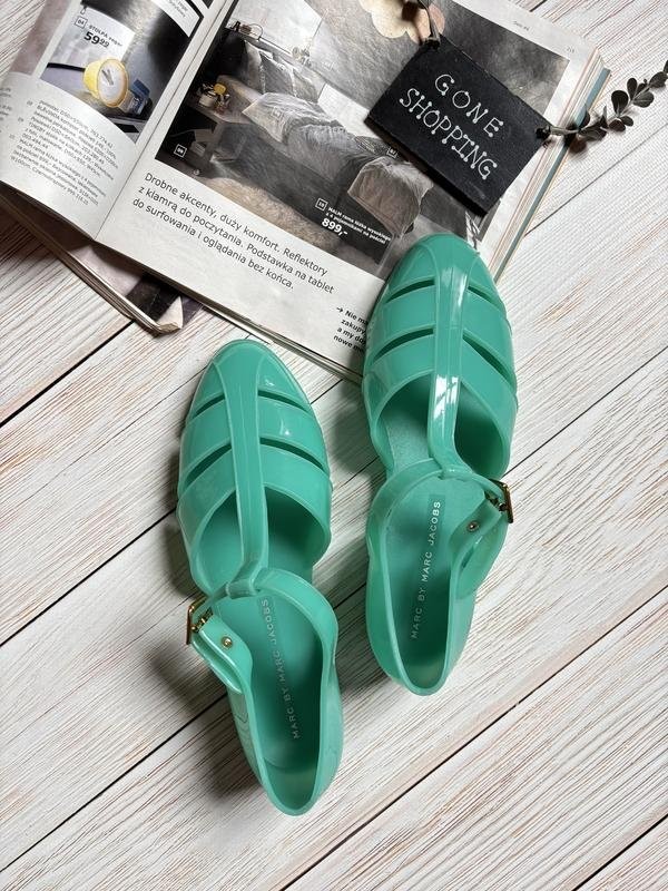 women marc jacobs heels turquoise rubber 36