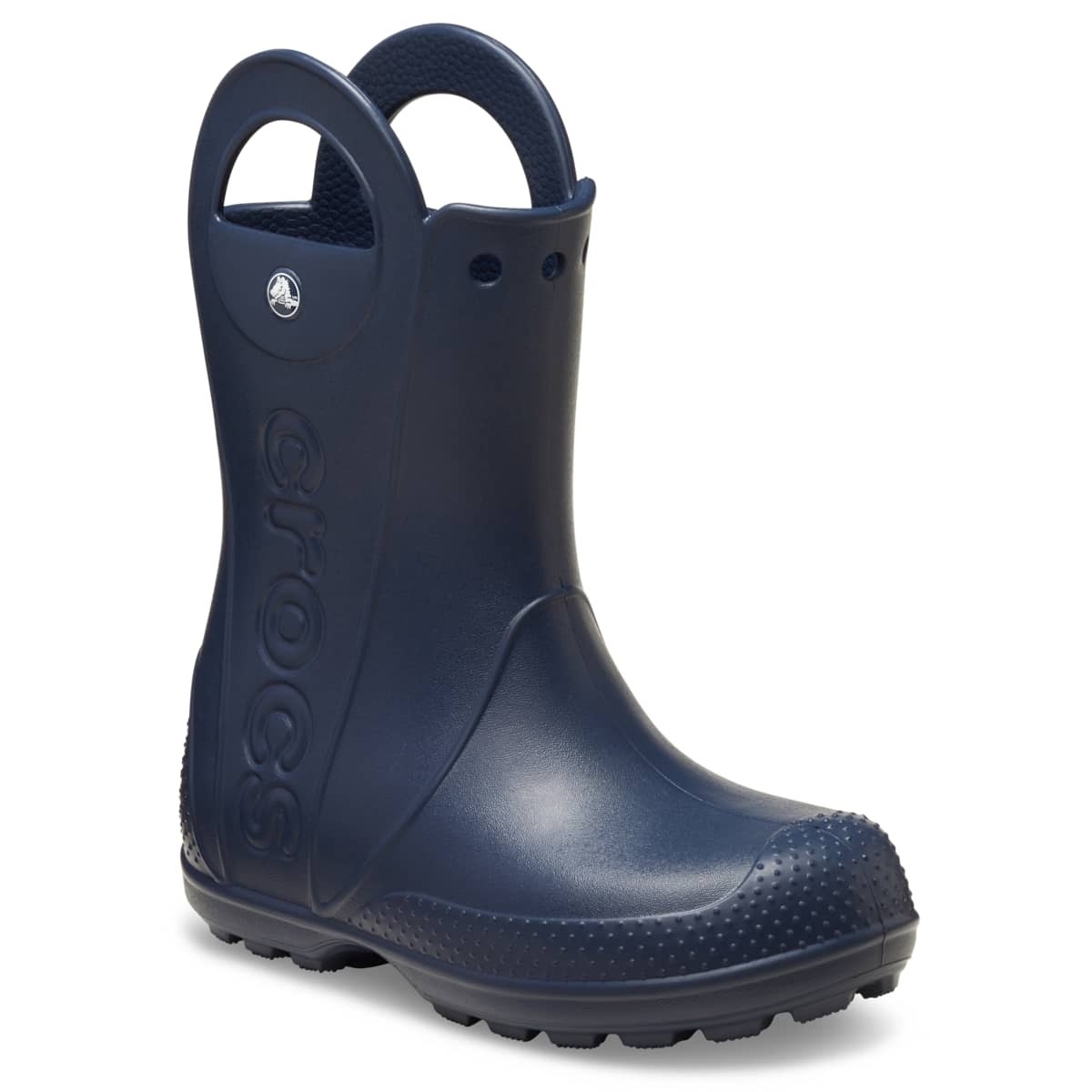 Crocs Kids Handle It Rain Boots – Waterproof, Large Handles, Reflective Heel