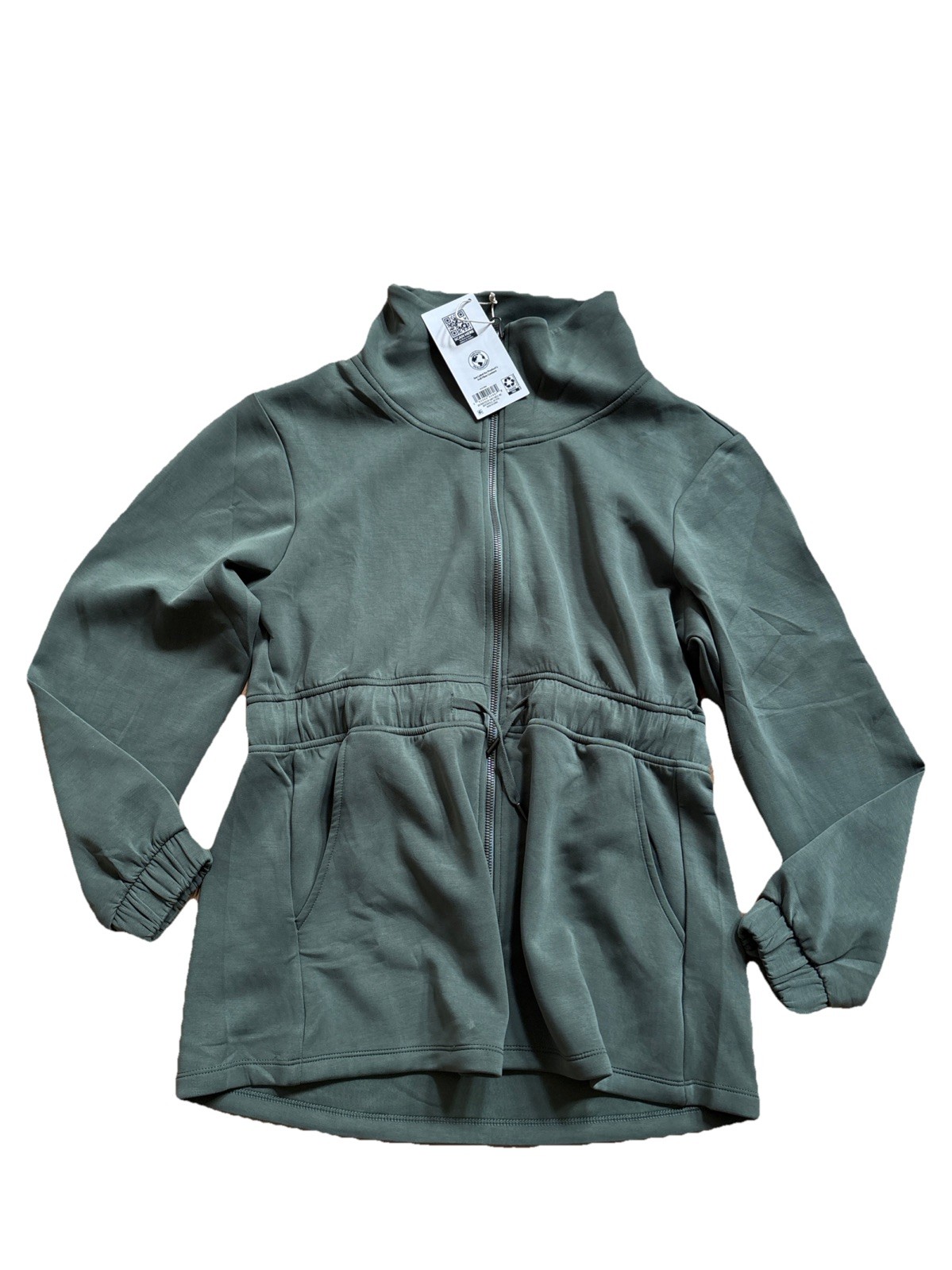 NWT Women’s Green MEMBERS MARK Sandwash Jacket Size Medium