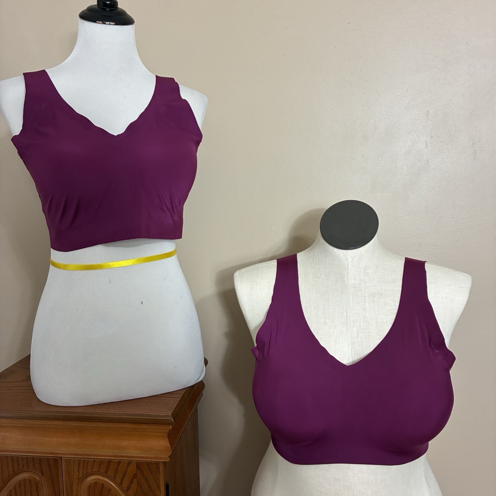 Hanes Signature Comfort SmoothTec Bra 3XL Galatic Red Soft Comfort Set of Two