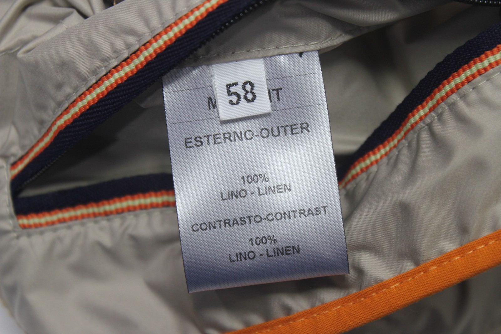 Waterville Quilted Linen Zip Vest Size 58