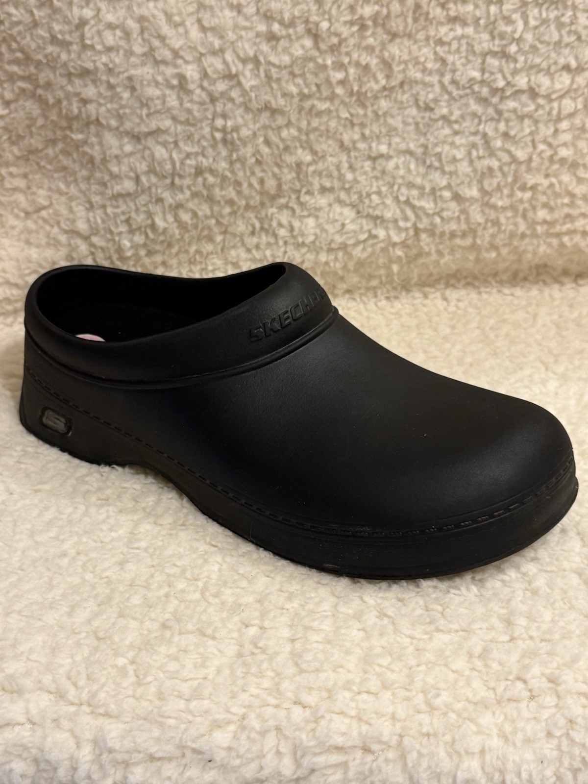 Men’s Sketcher’s Work Slip Resistance Size 12 Black Slip-on Used