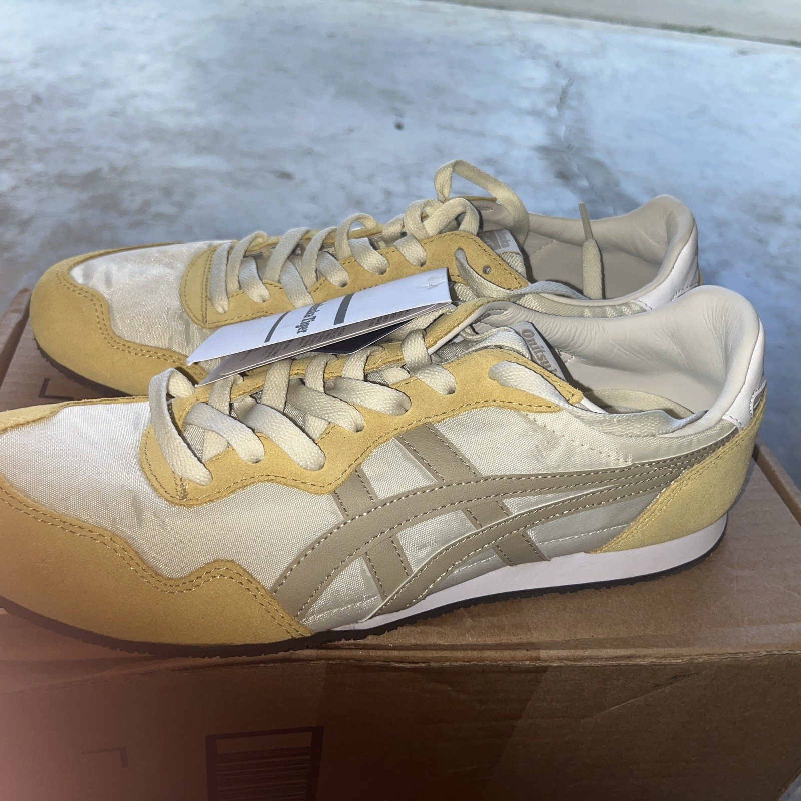 Onitsuka Tiger SERRANO CREAM WOOD CREPE 1183B400 753 Authentic