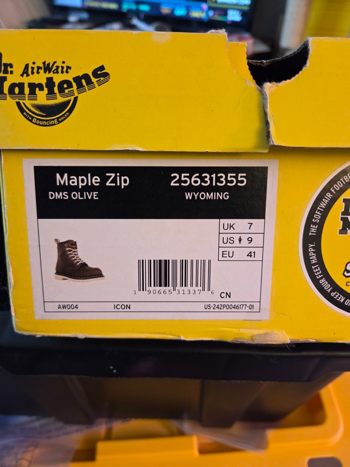 Steel Toe Dr Martens Wyoming Maple Zip Women’s 9