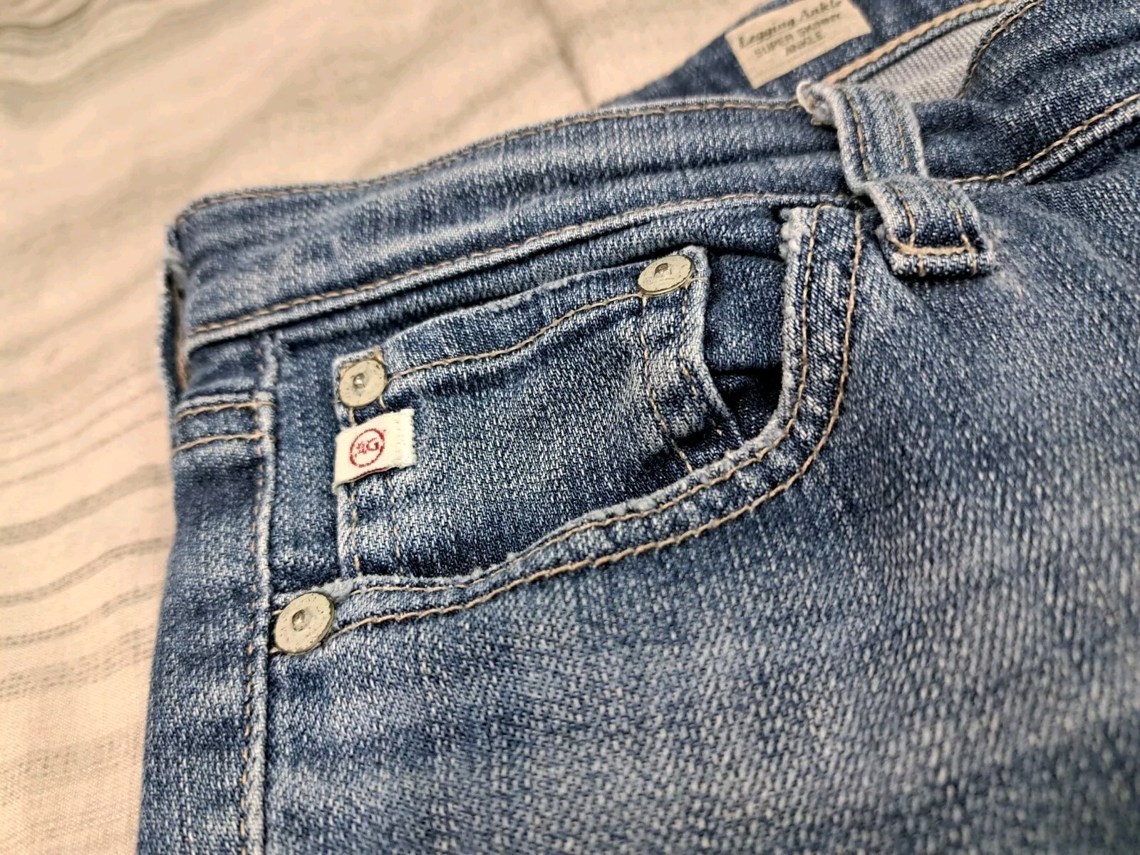 Adriano Goldschmied Jeans LEGGING ANKLE SUPER SKINNY 27R Super Clean 30×29
