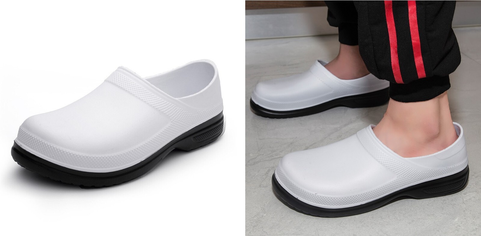 Chef Shoes Kitchen Unisex Non-slip Oil-resistant Waterproof Leather Plus Size
