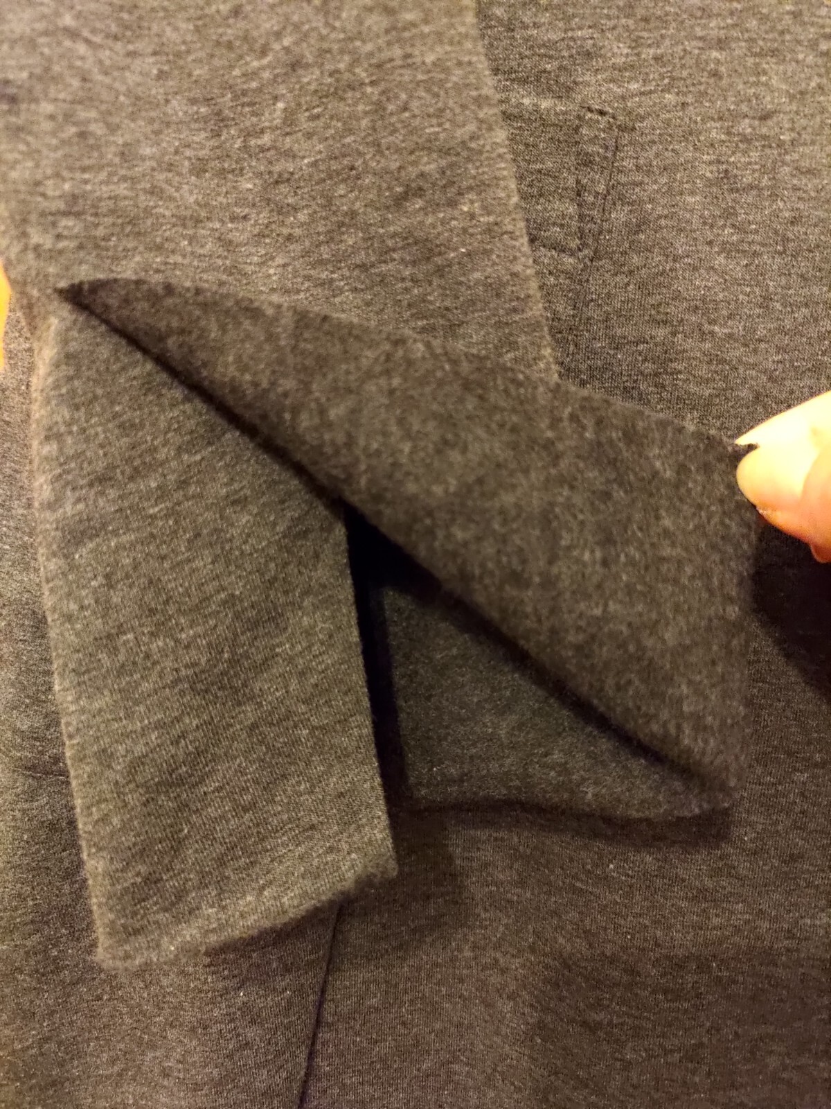 Met Grey Gauze Stretch Sweatshirt Coat