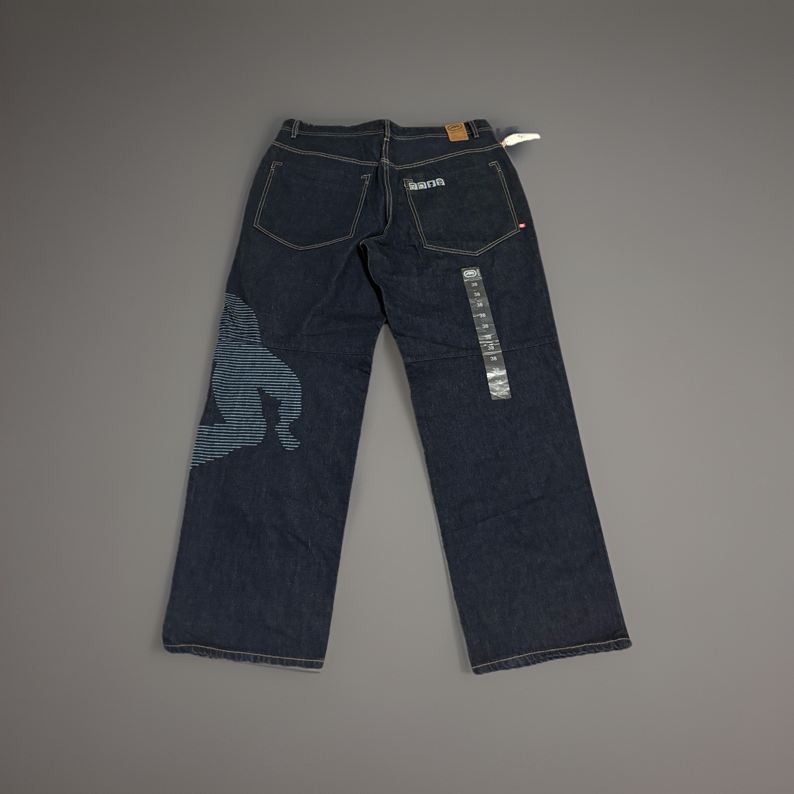 Ecko Unltd. Marvel Avengers Baggy Vintage Y2K Jeans Brand NWT 38 Embroidered