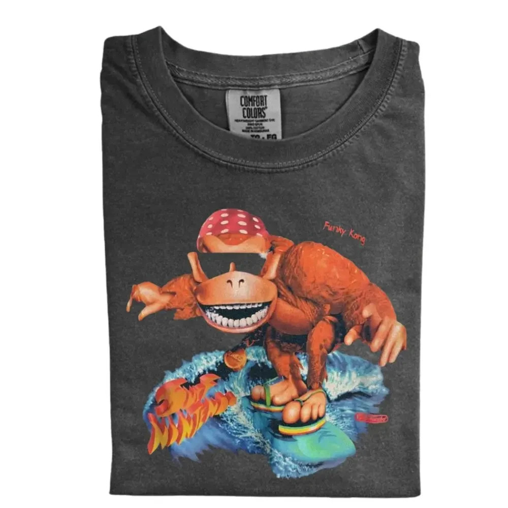 The Vintage Funky Kong Surf Comfort Color Shirt, Vintage Game Shirt, Gift for Me