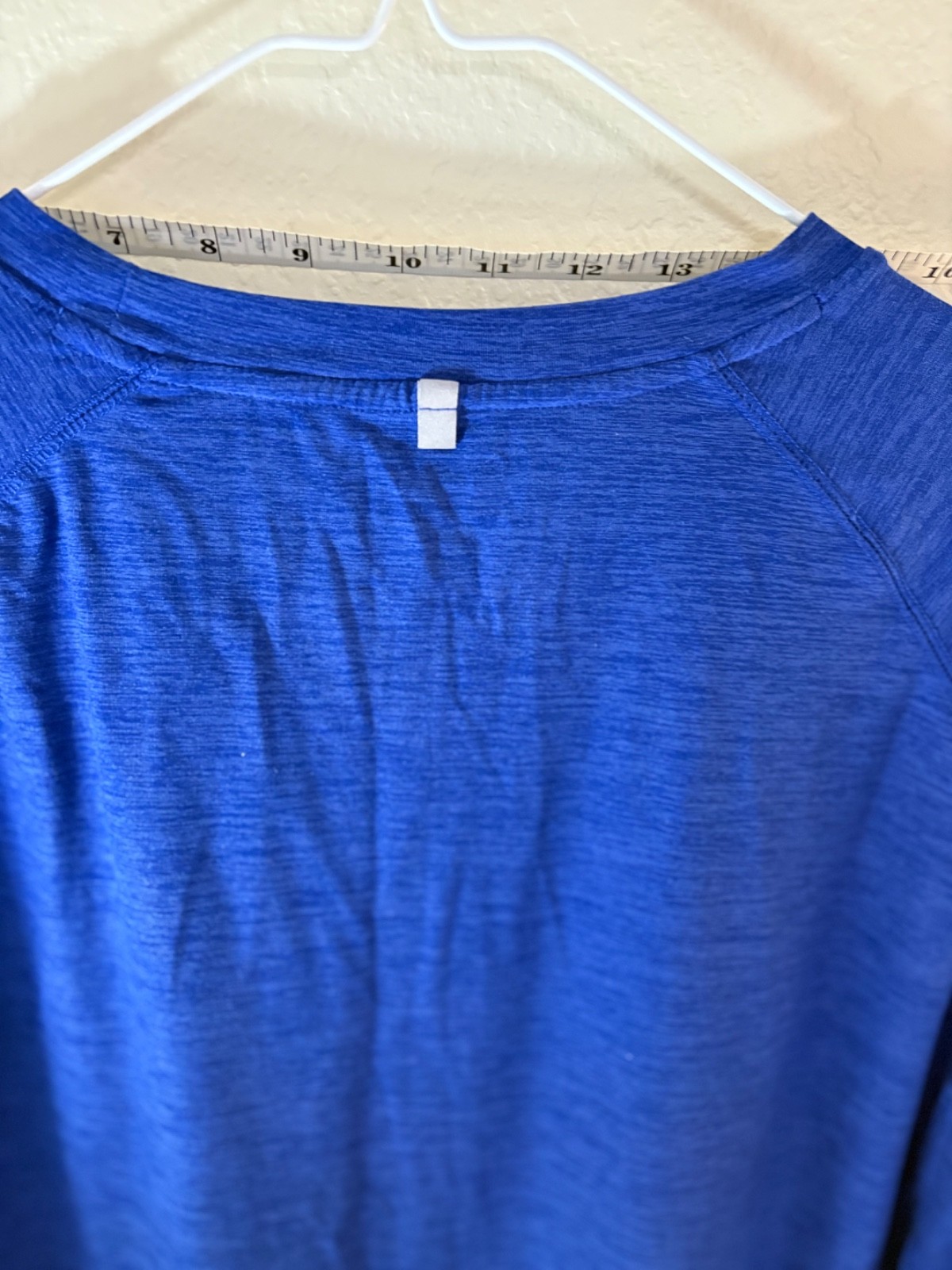 Russell Dri Power 360 Mens XL 46-48 Long Sleeve Shirt Blue Training Athletic
