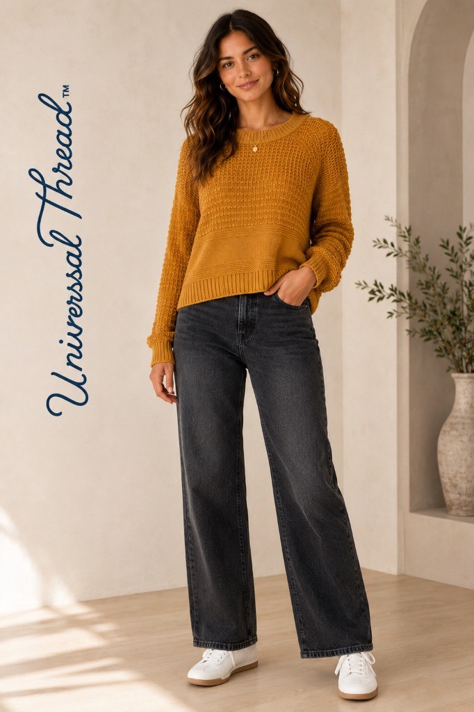 Universal Threads Good Co. Universal Threads Mustard Sweater