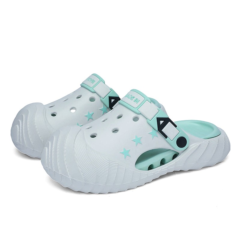 New Men’s Camo Slip-On Crocs Sandals Non-Slip Beach Garden Mules Summer Shoes US