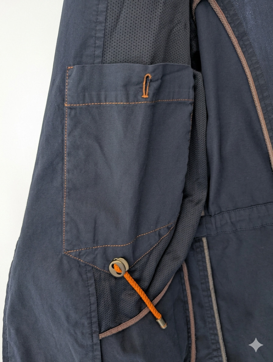 Waterville Butler Blue Safari Jacket Full Button Cotton Regular Fit S (EU 48)
