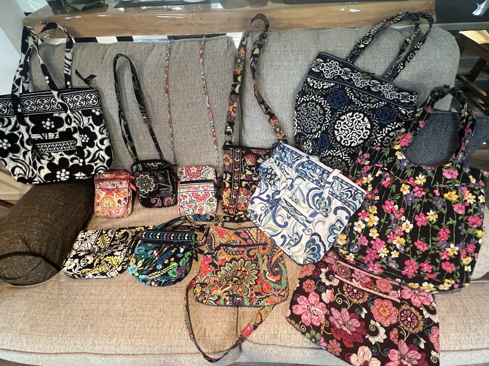 Vera Bradley Quilted Bag Collection Retired Patterns And RARE Lot Of 12