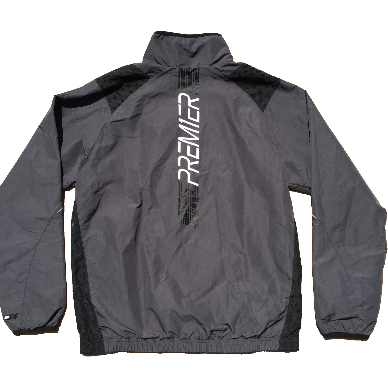 Nike Premier P1 Mens Grey Track Jacket Medium Vintage Y2K Football Top