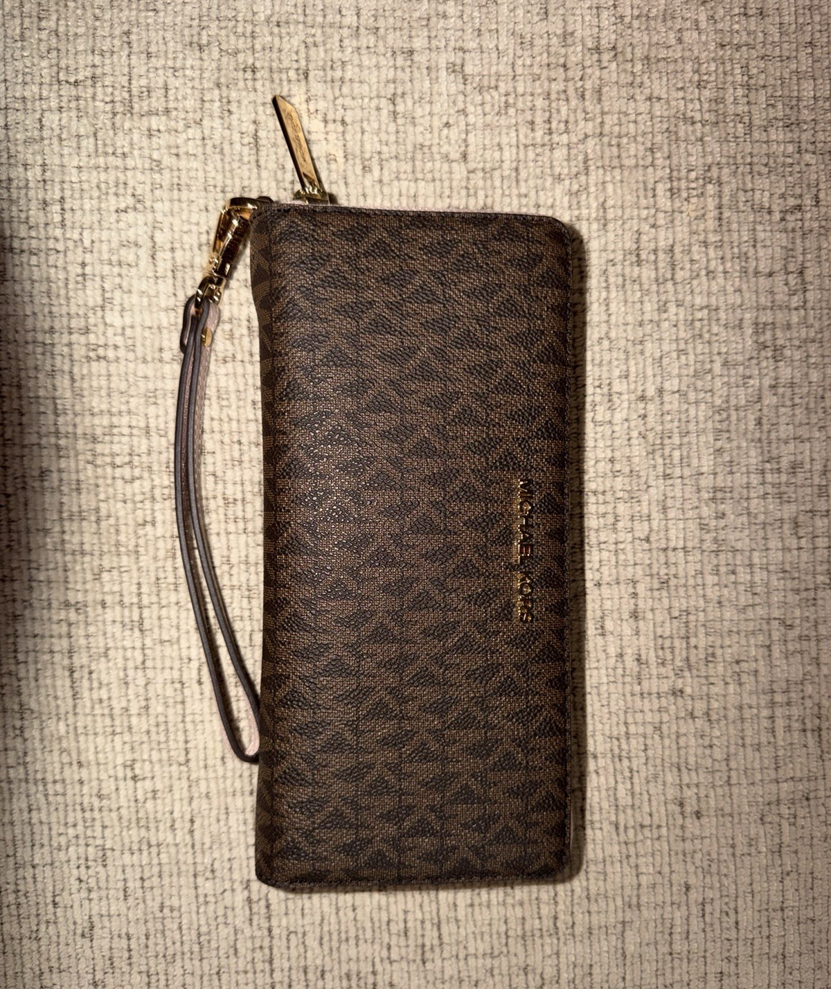 Michael Kors Wristlet Wallet Brown/Pink