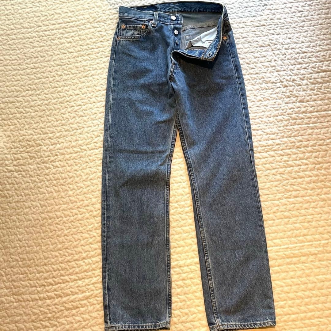 LEVI’S 501 90’s Medium Stone Wash Denim Jeans Men’s W28 L30 S Pre-Owned Japan
