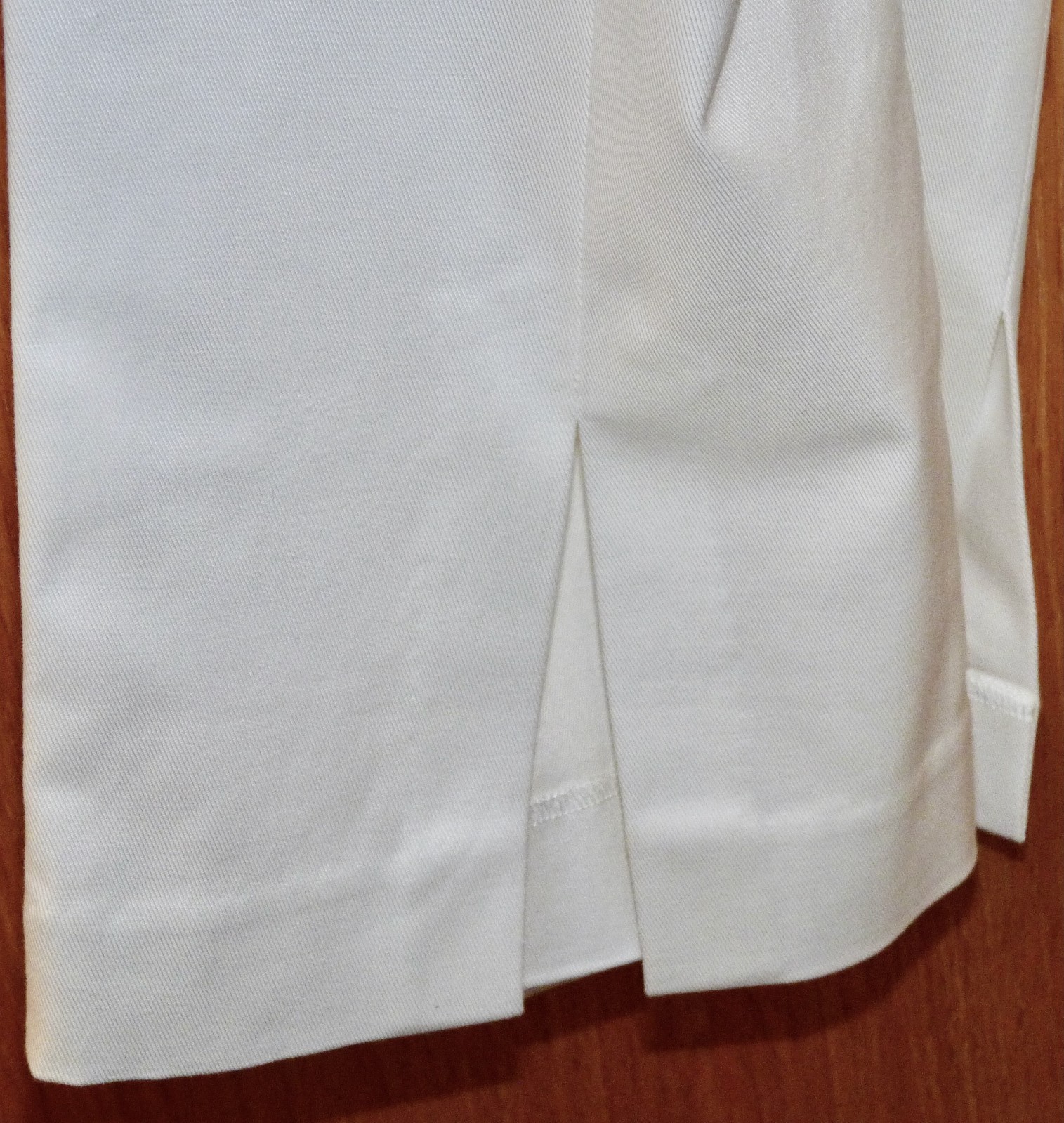 MING WANG White Twill Pants Stretch Waist S NWT!