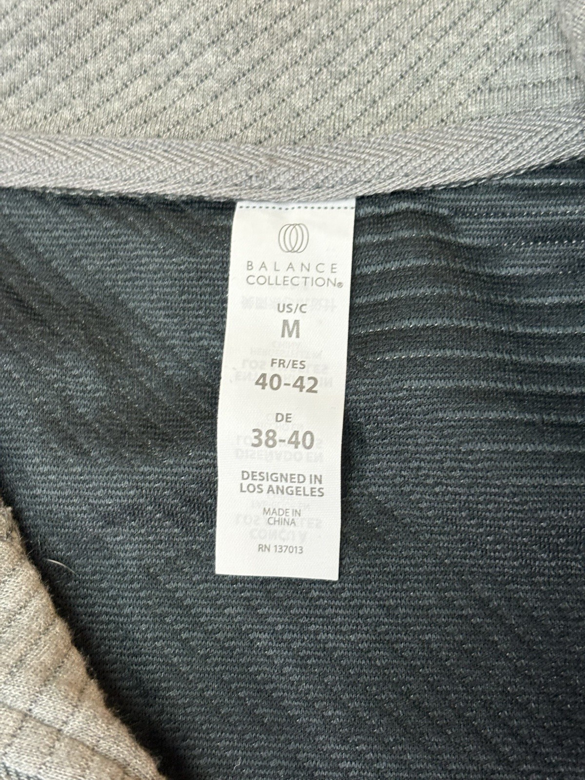NWT Balance Collection Quarter Zip Pullover Gray • Women’s Size Medium
