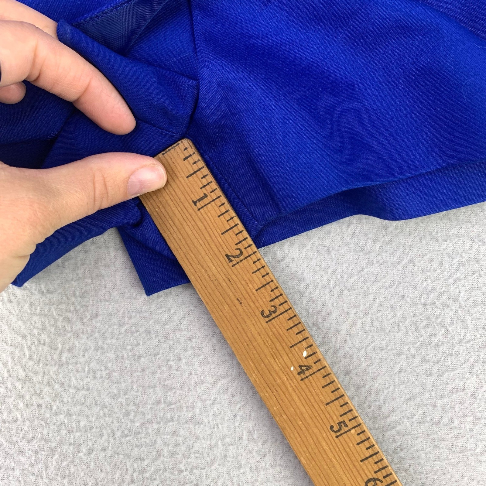 Express Skort Women 10 Blue NWT Mini Asymmetrical Front Wrap Stretch Casual
