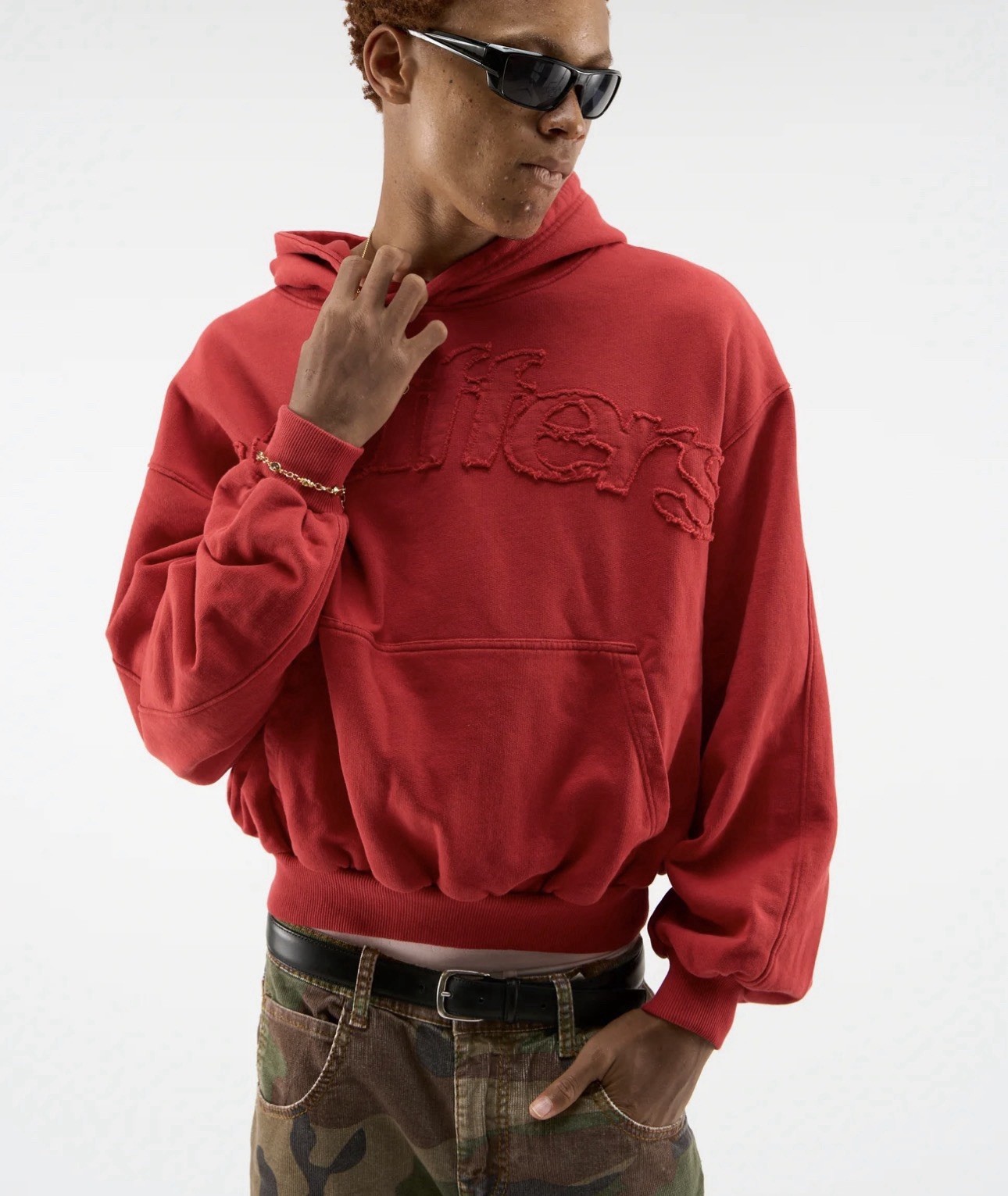 Scuffers Raw Red Pullover Fleece Hoodie Men’s Size XL🎀