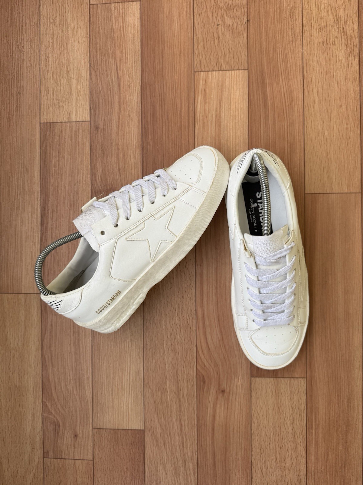 AUTHENTIC GOLDEN GOOSE BLACK / WHITE STARDAN SNEAKERS SIZE EU 37 , US 7 , UK 4