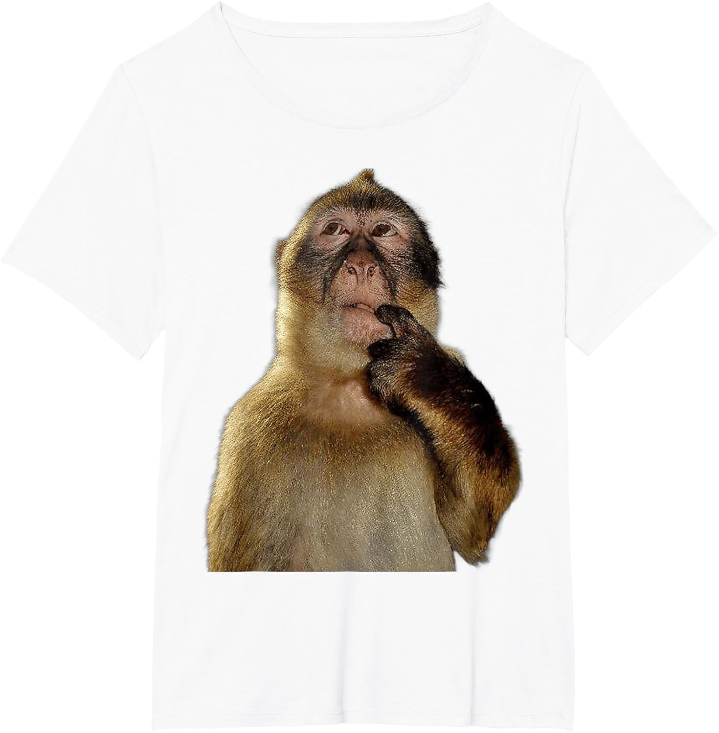 Thinking Monkey Funny Meme Cute T-Shirt