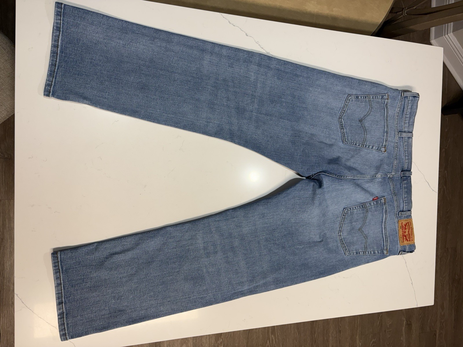 Levi’s Mens Jeans 506 Straight Leg Blue Denim Comfort Stretch Medium Wash 40×30