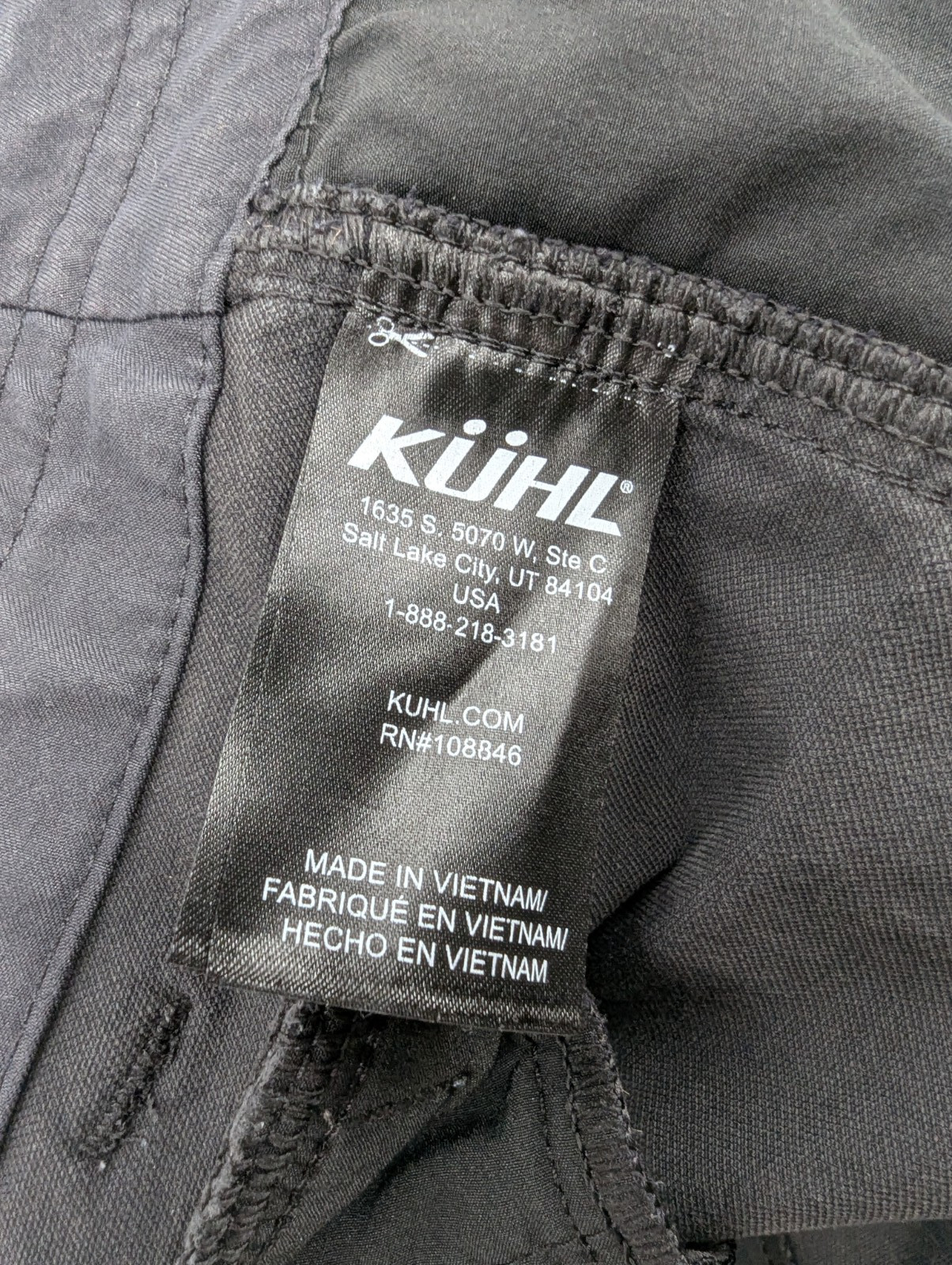Kuhl Pants Mens 40×31 ** Black Resistor Lite Chino Stretch Outdoors Hiking Trail
