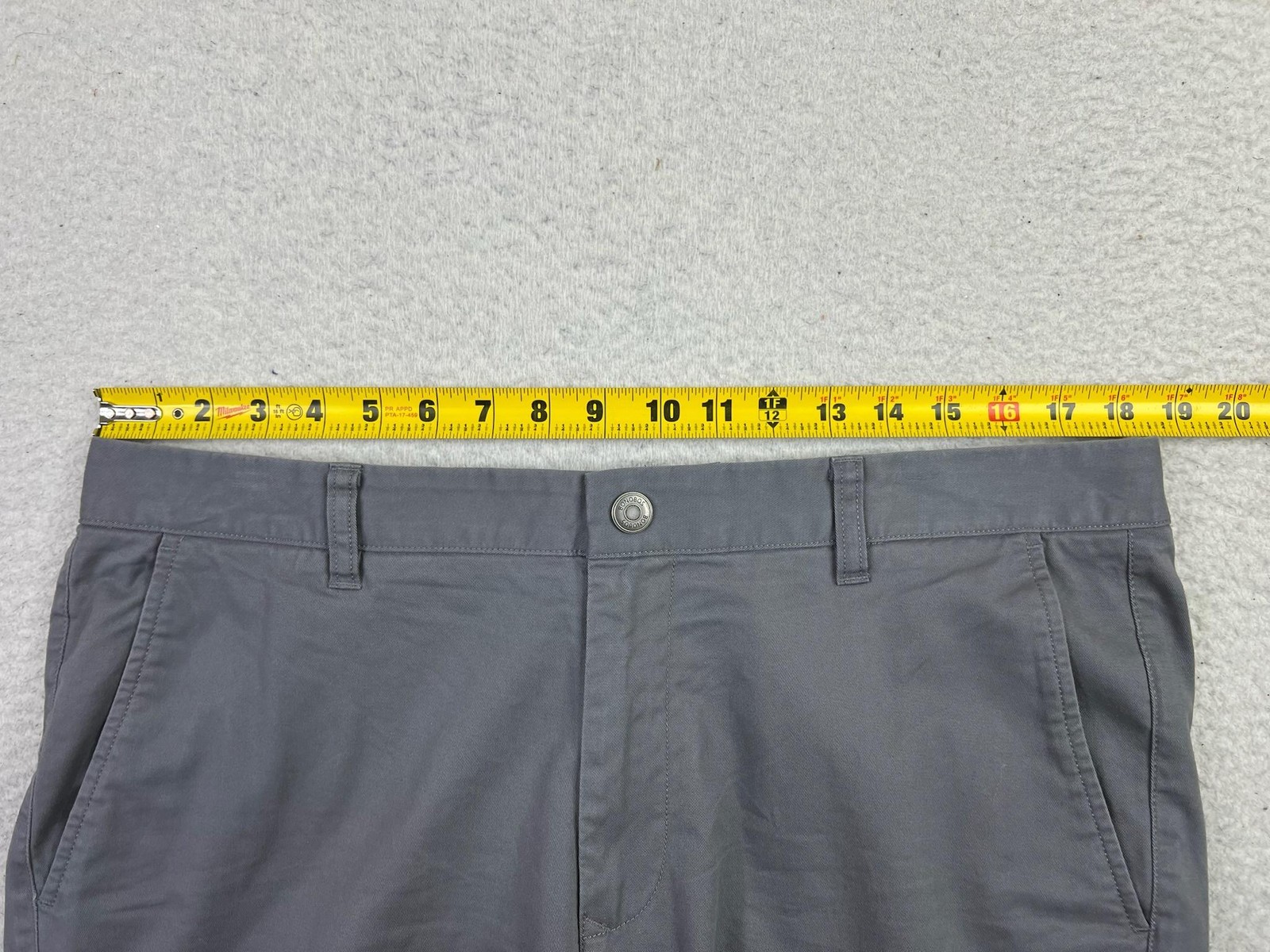 Bonobos Pants Mens 36×30 Gray Straight Fit Chino Stretch Casual Office Dressy