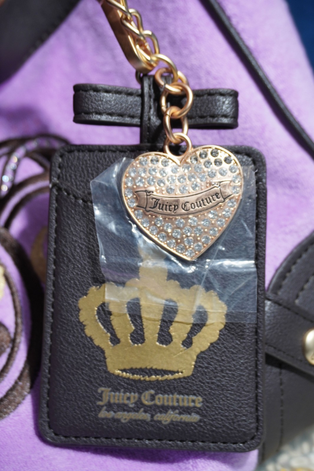 Juicy Couture Daydreamer Lovers Club Tote Violet Tulle Y2K Style Bag Purple
