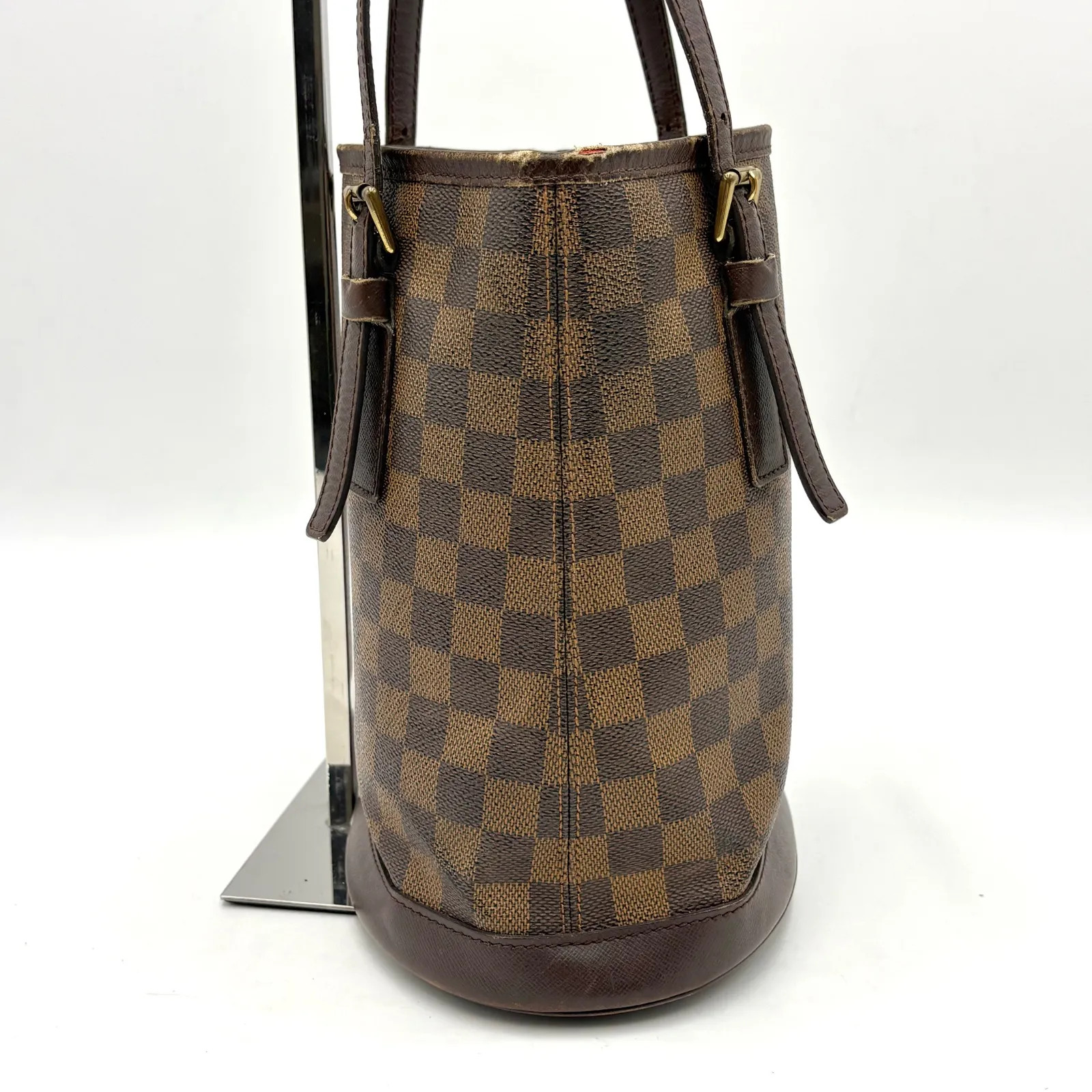 Louis Vuitton Marais Damier Ebene Shoulder Bucket Tote Bag N42240 without/Pouch