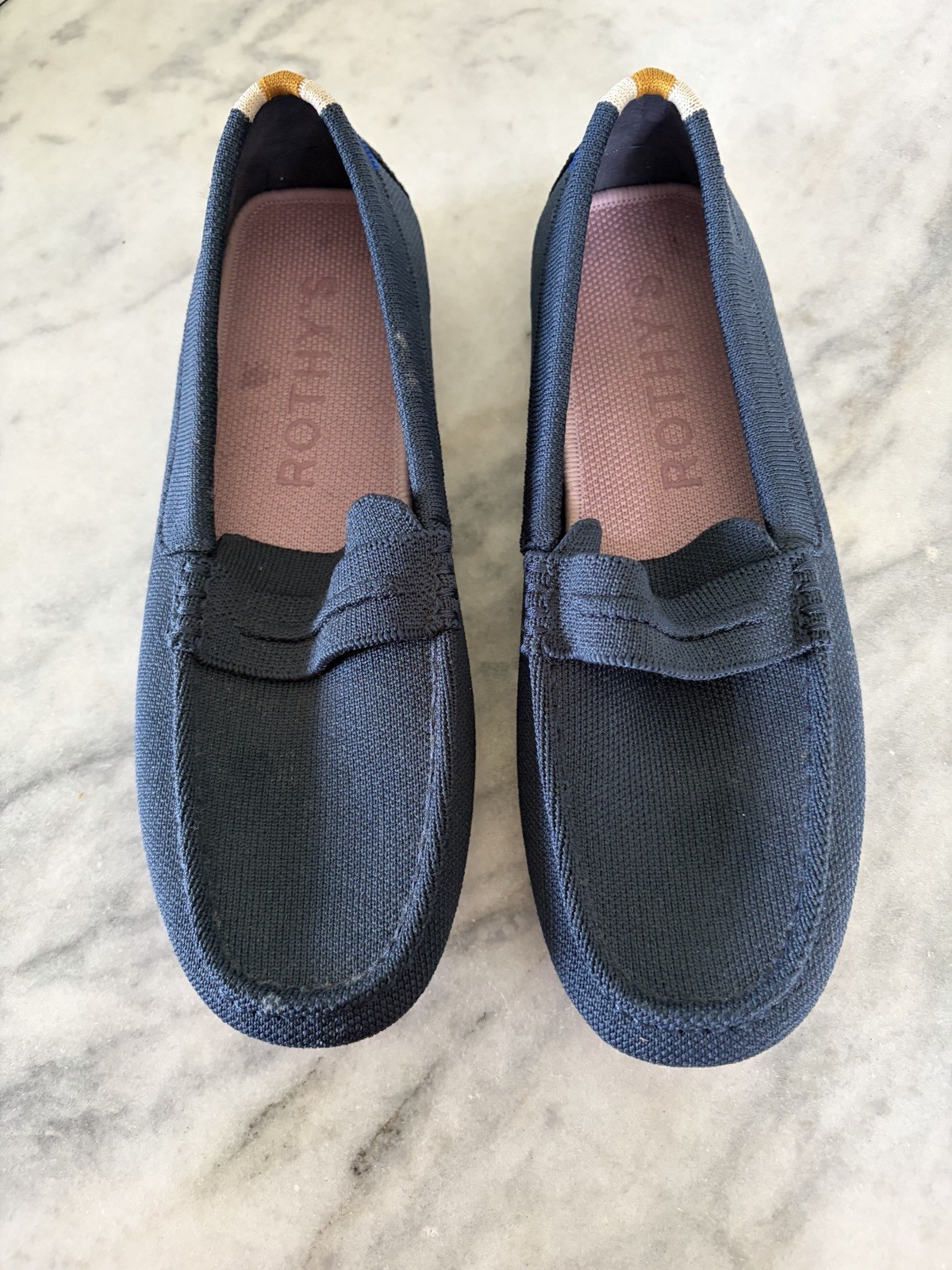Rothys Womens The Loafer Navy Heather Size 8 M