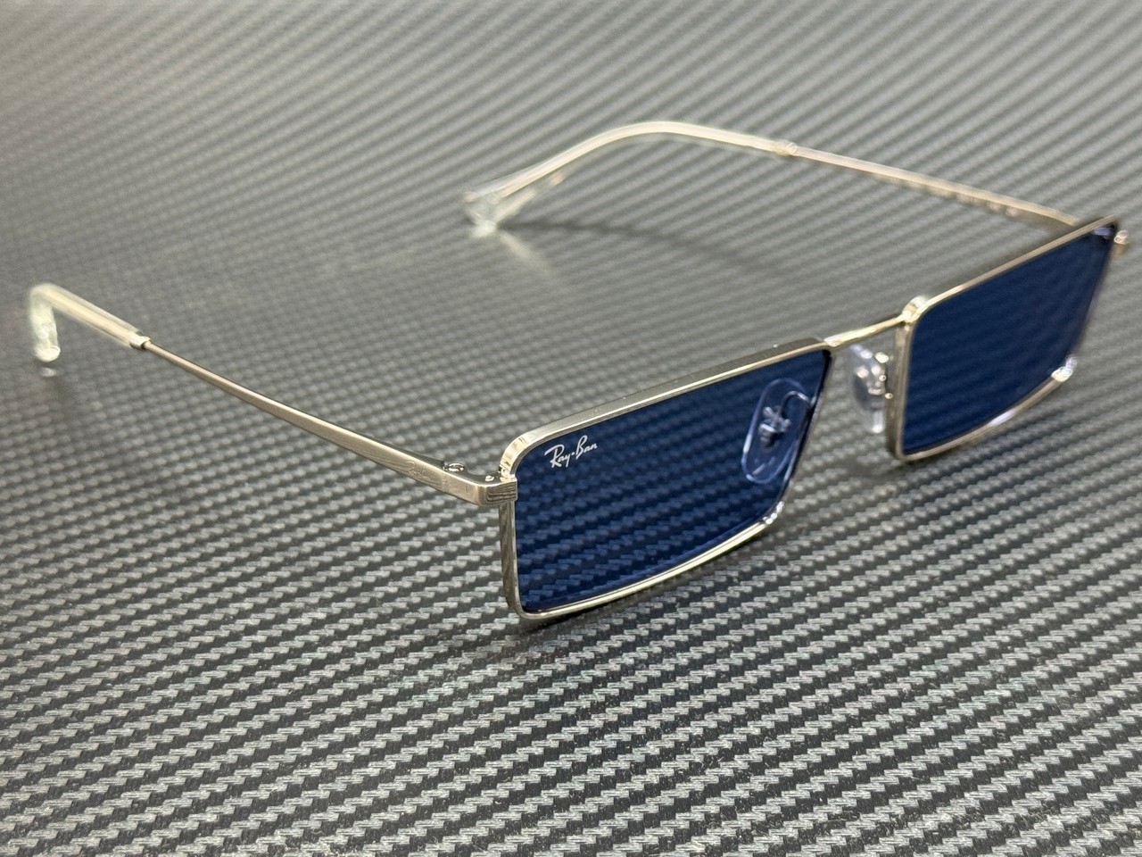 RAY BAN RB3741 003 80 Silver Blue Emy Unisex 59 mm Sunglasses