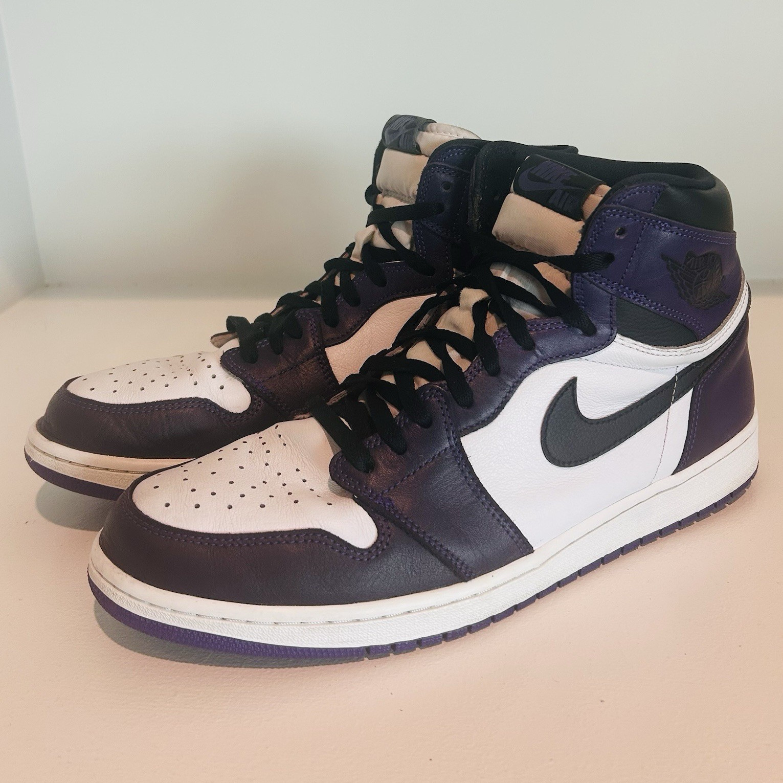 Air Jordan 1 Retro OG High Court Purple 2.0 2020 555088-500 Pre-Owned Size 14