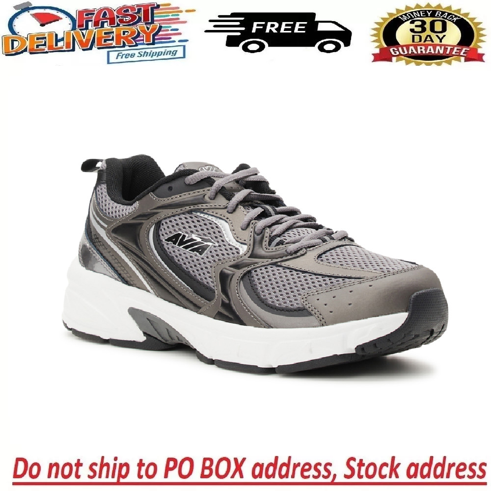 Avia Men’s 5000 Athletic Performance Running Shoes Gray Wide Width Size 8-13