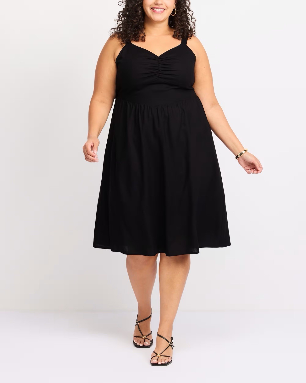 Market and Spruce. Sleeveless milkmaid midi dress