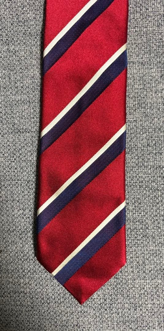 Prada Striped Red Tie 7cm Wide Unused, Suit Accessory, Made in Italy