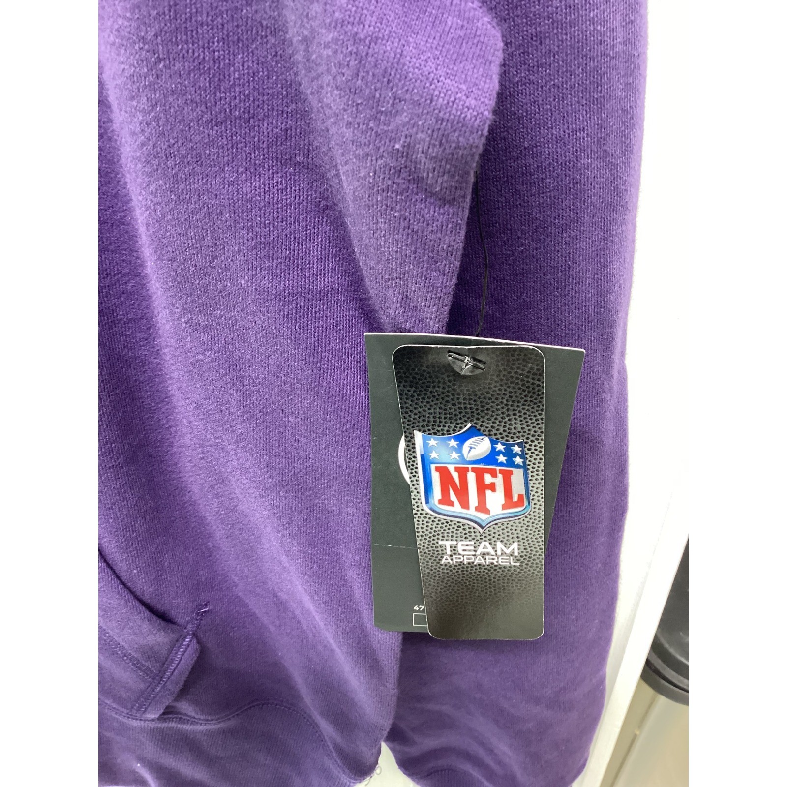 47 Brand Minnesota Vikings NFL Hoodie Purple Mens Medium NWT Est 1961 Sweatshirt