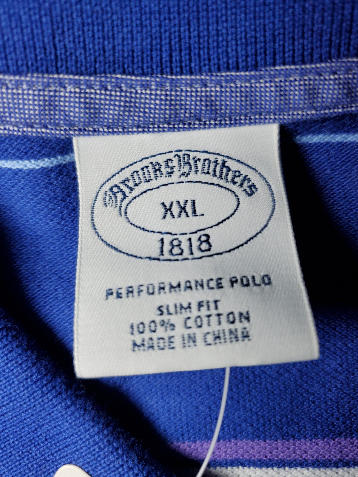 Brooks Brothers 2xl Performance Polo Slim Fit Shirt With Tags. CHECK DESCRIPTION