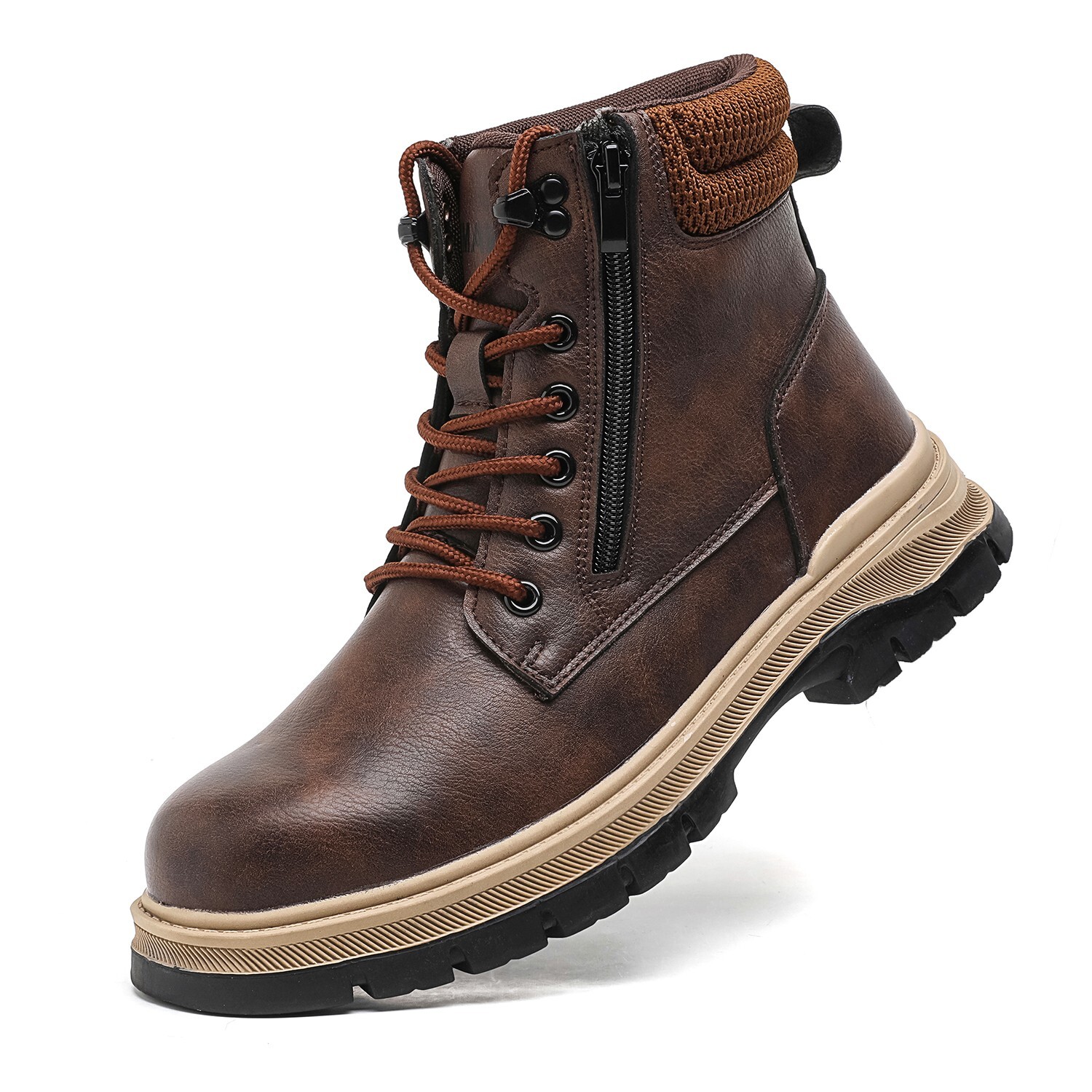 Men’s Work Safety Shoes Steel Toe Anti-Puncture waterproof Work Boots Gift