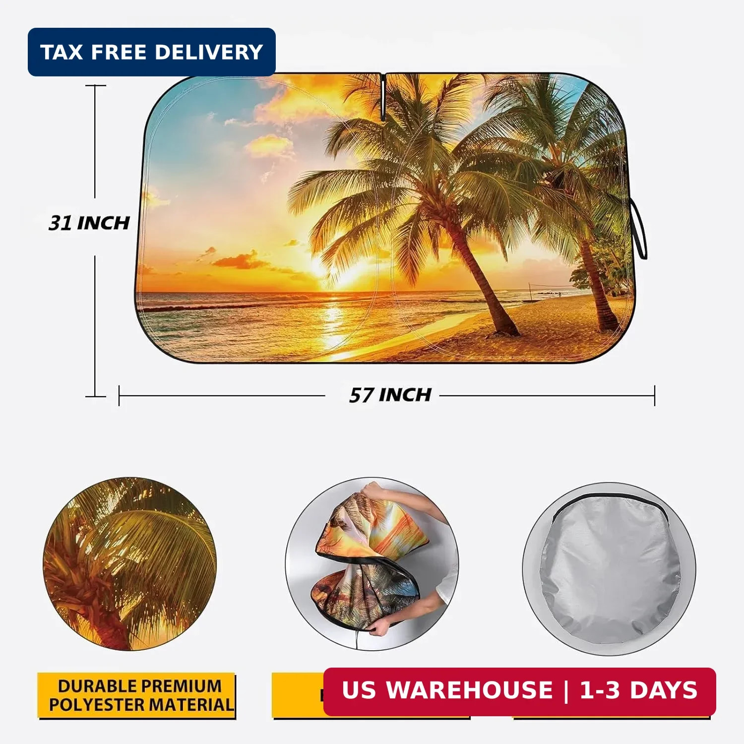 Car Windshield Sun Shade – Reflector Sunshade Offers Ultimate Protection for Car