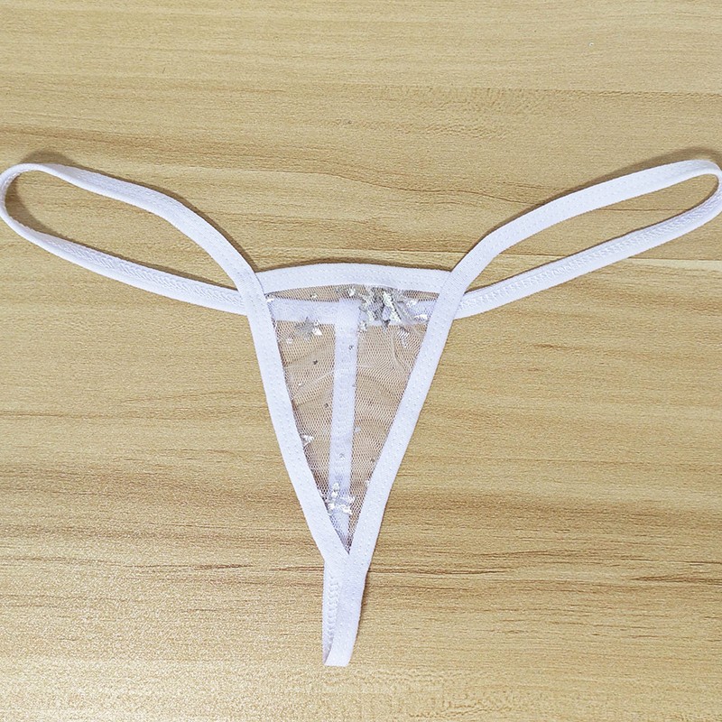 5 Pack Lot Sexy Womens Mesh See Through Panties G string Thong Tanga Micro Brief