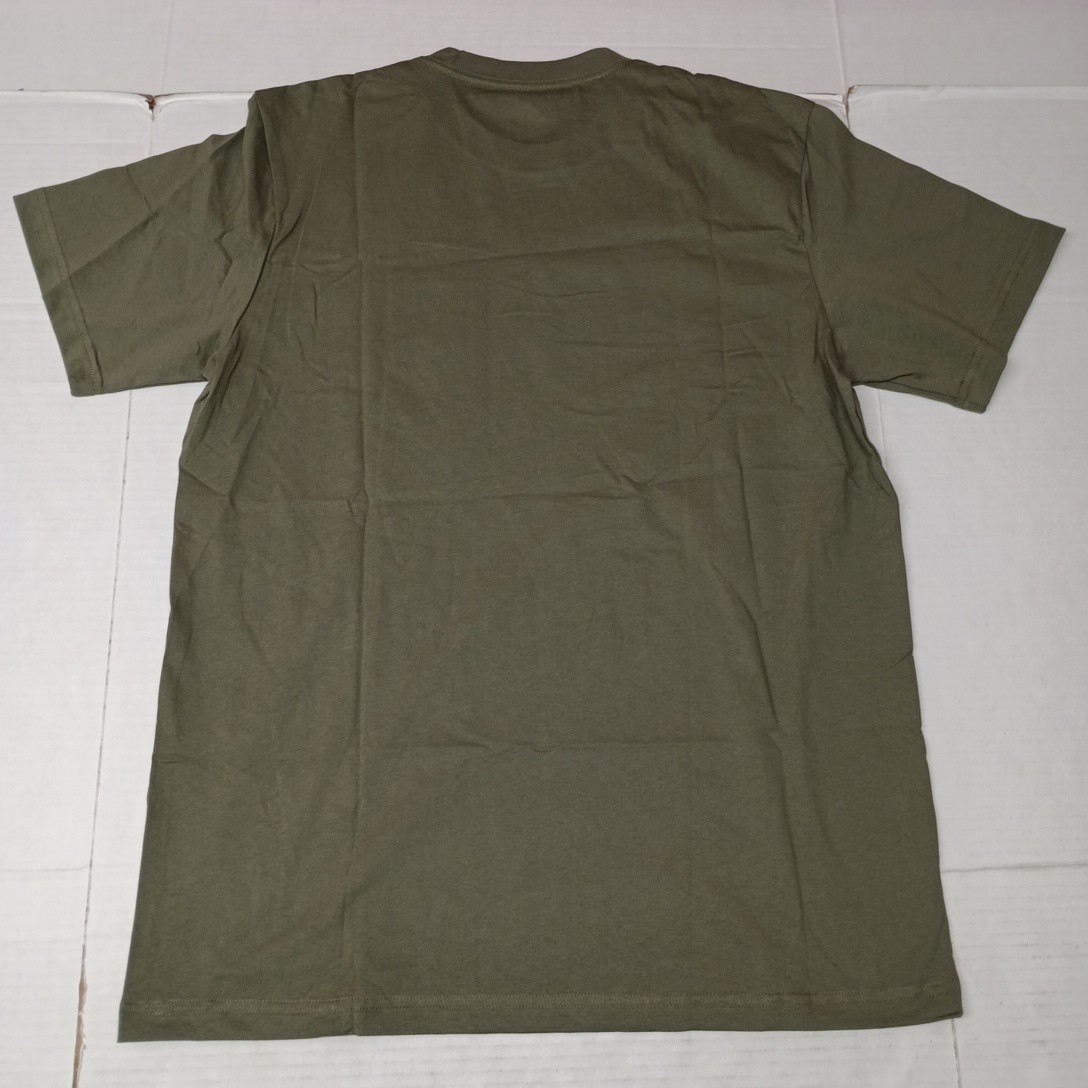 2 Brahma Short Sleeve Work T-Shirt LT 42-44 Green Artichoke Pocket Tee Cotton